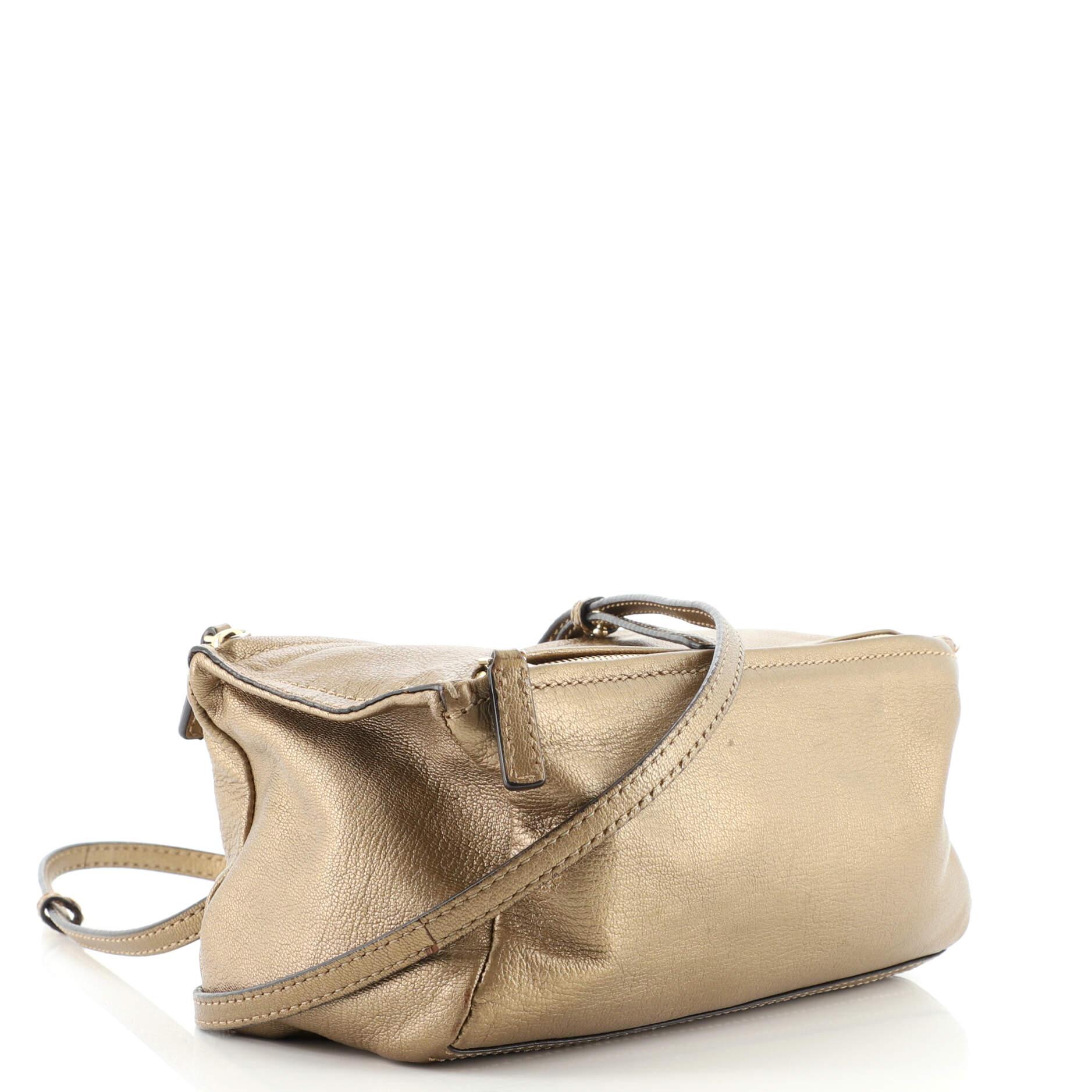 Brown Givenchy Pandora Bag Leather Mini