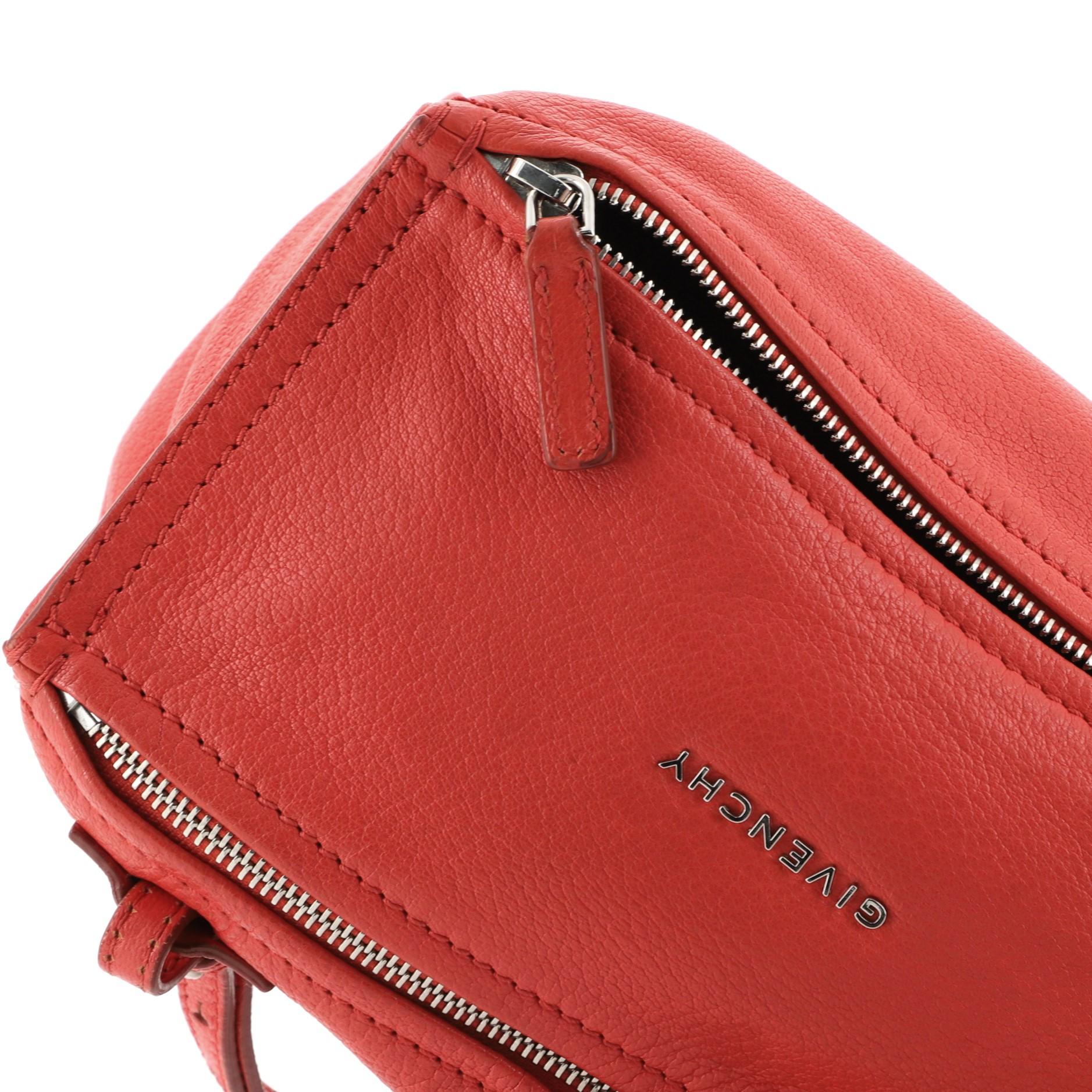 Orange Givenchy Pandora Bag Leather Mini