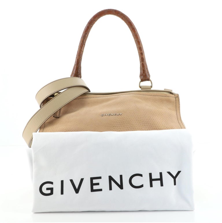 Givenchy Pandora Bag Snake Embossed Leather Medium For Sale at 1stDibs