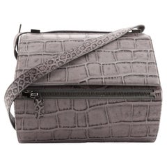 Givenchy Pandora Box Bag Crocodile Embossed Leather Medium