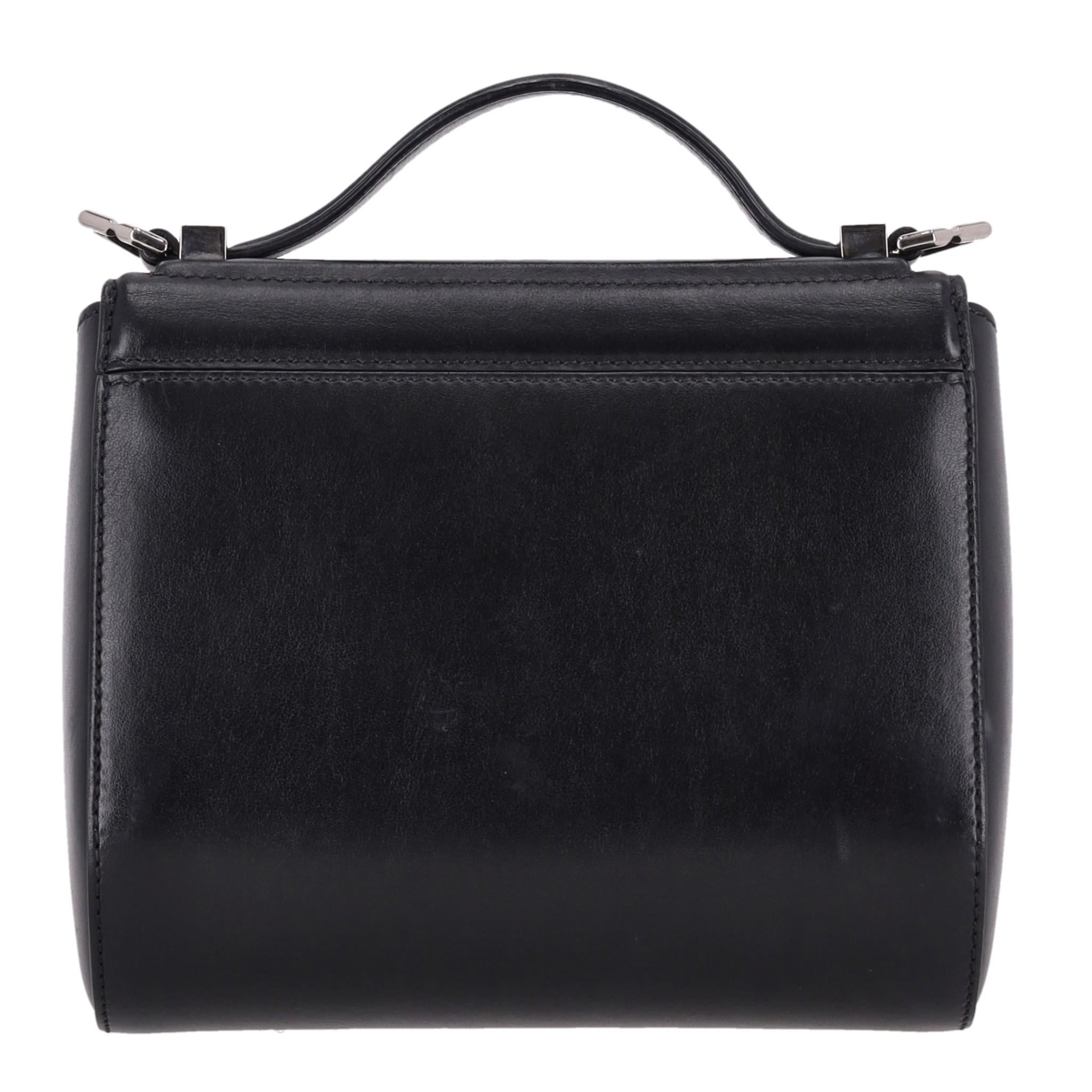 Givenchy Pandora Box Logo Leather Bag In Excellent Condition For Sale In London, GB