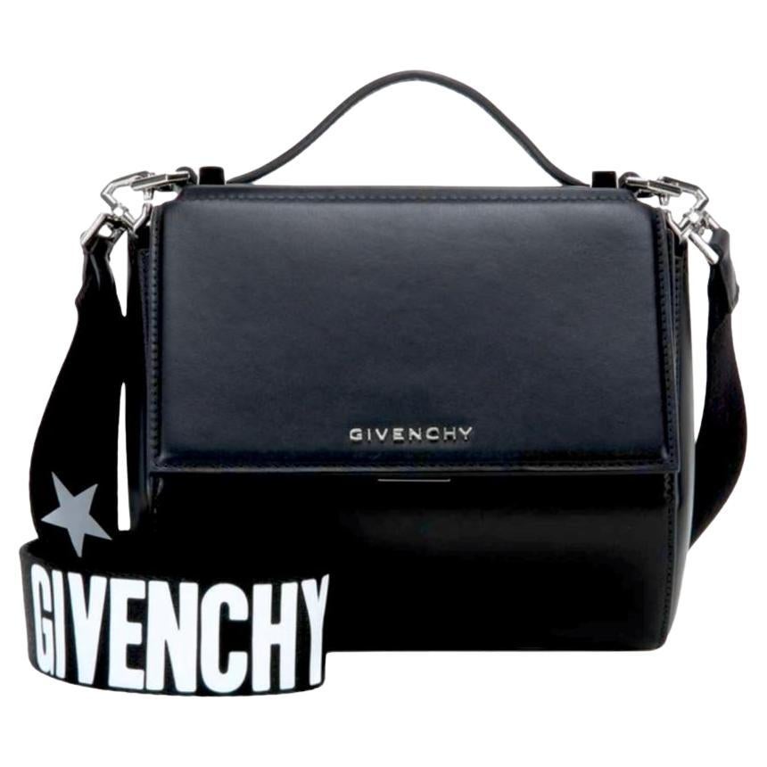 Givenchy Pandora Box Logo Leather Bag For Sale