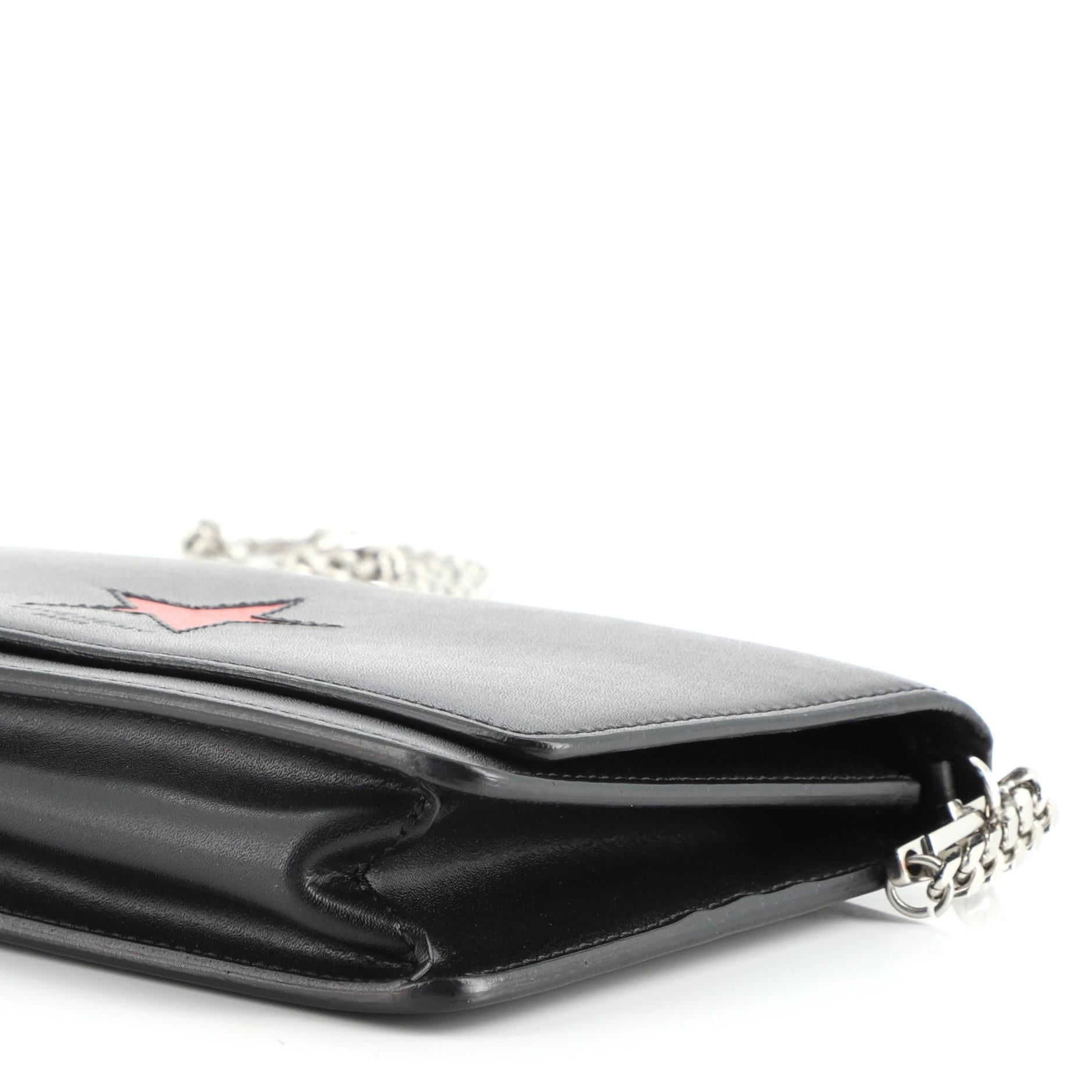 Givenchy Pandora Chain Wallet Embellished Leather In Good Condition In NY, NY