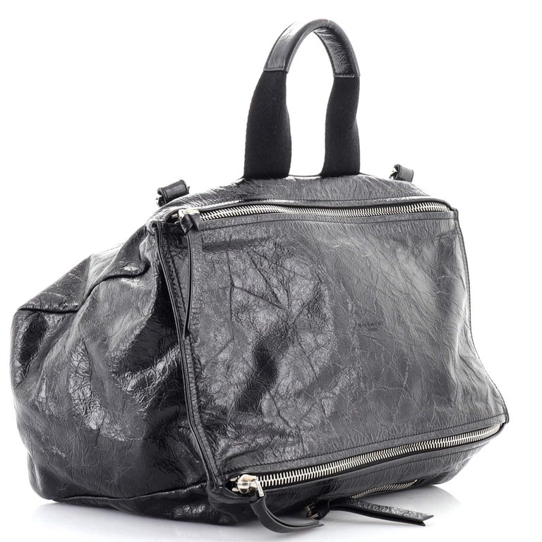 Givenchy Pandora Messenger Bag Crinkled Patent Large For Sale at 1stDibs
