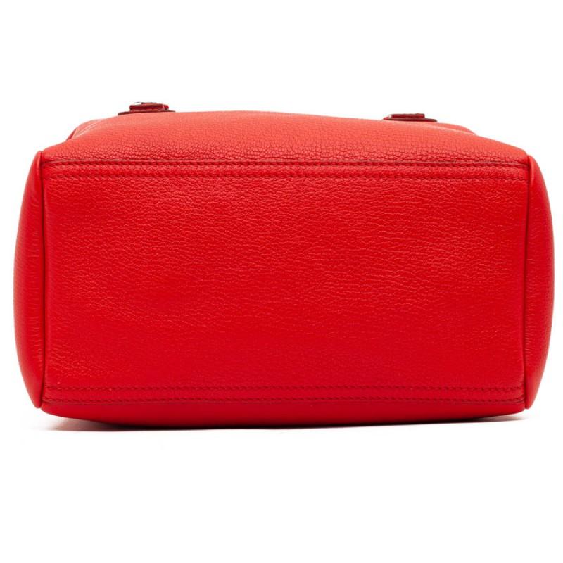 GIVENCHY Pandora Red Grained Leather Bag 4