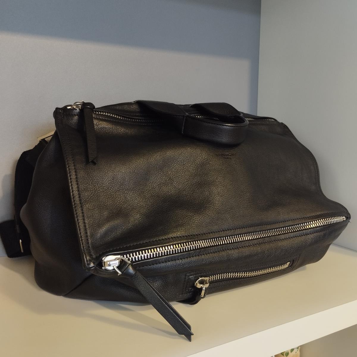 Gray Givenchy Pandora Soft Messenger Bag