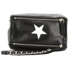Givenchy Pandora Wristlet Clutch Cuir avec incrustation