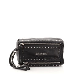 Givenchy Pandora Wristlet Clutch Studded Leather