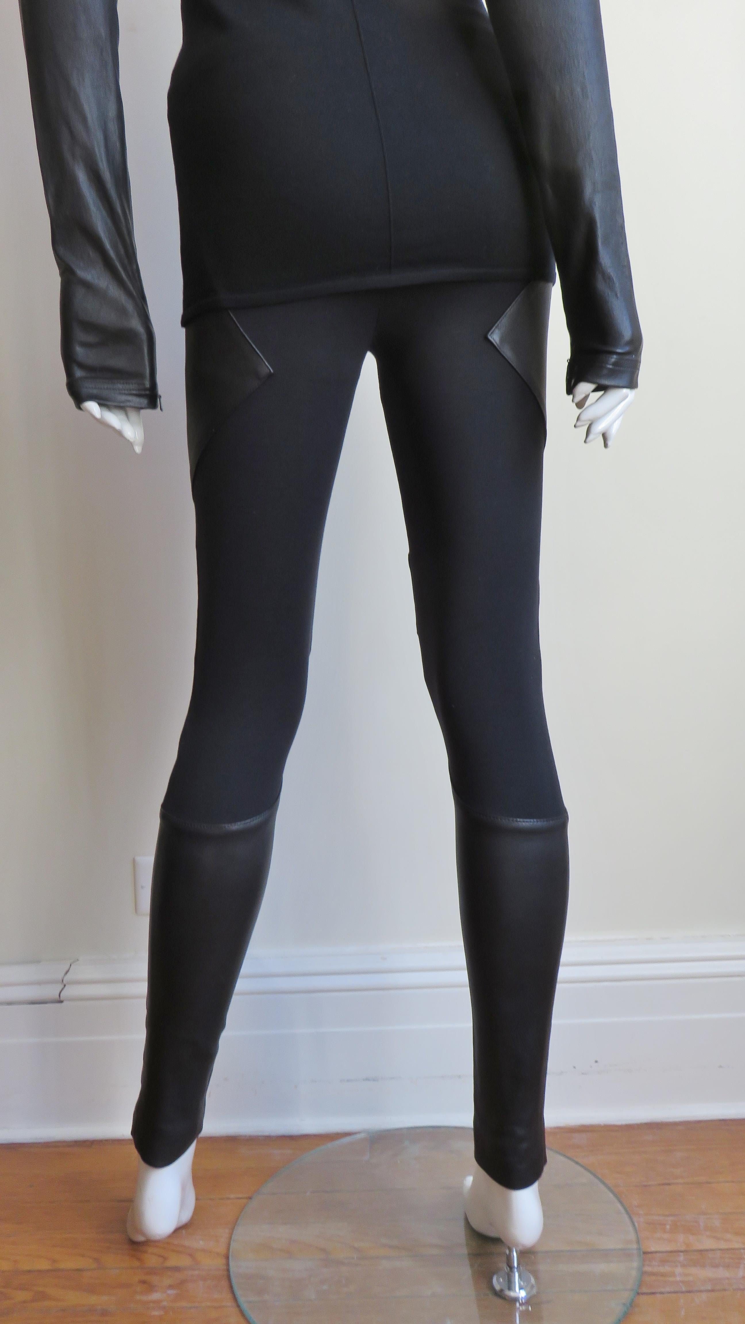 Givenchy Pants and Turtleneck with Leather Insets 6