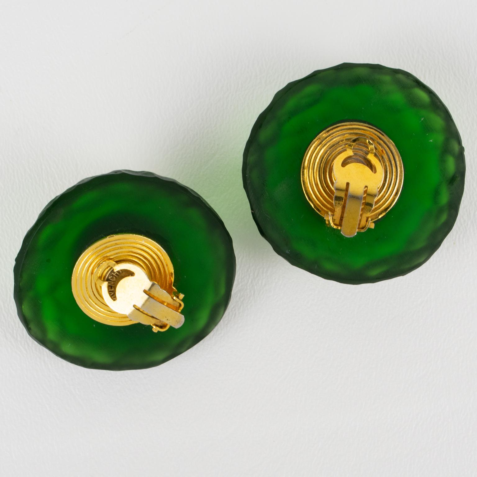 givenchy green earrings