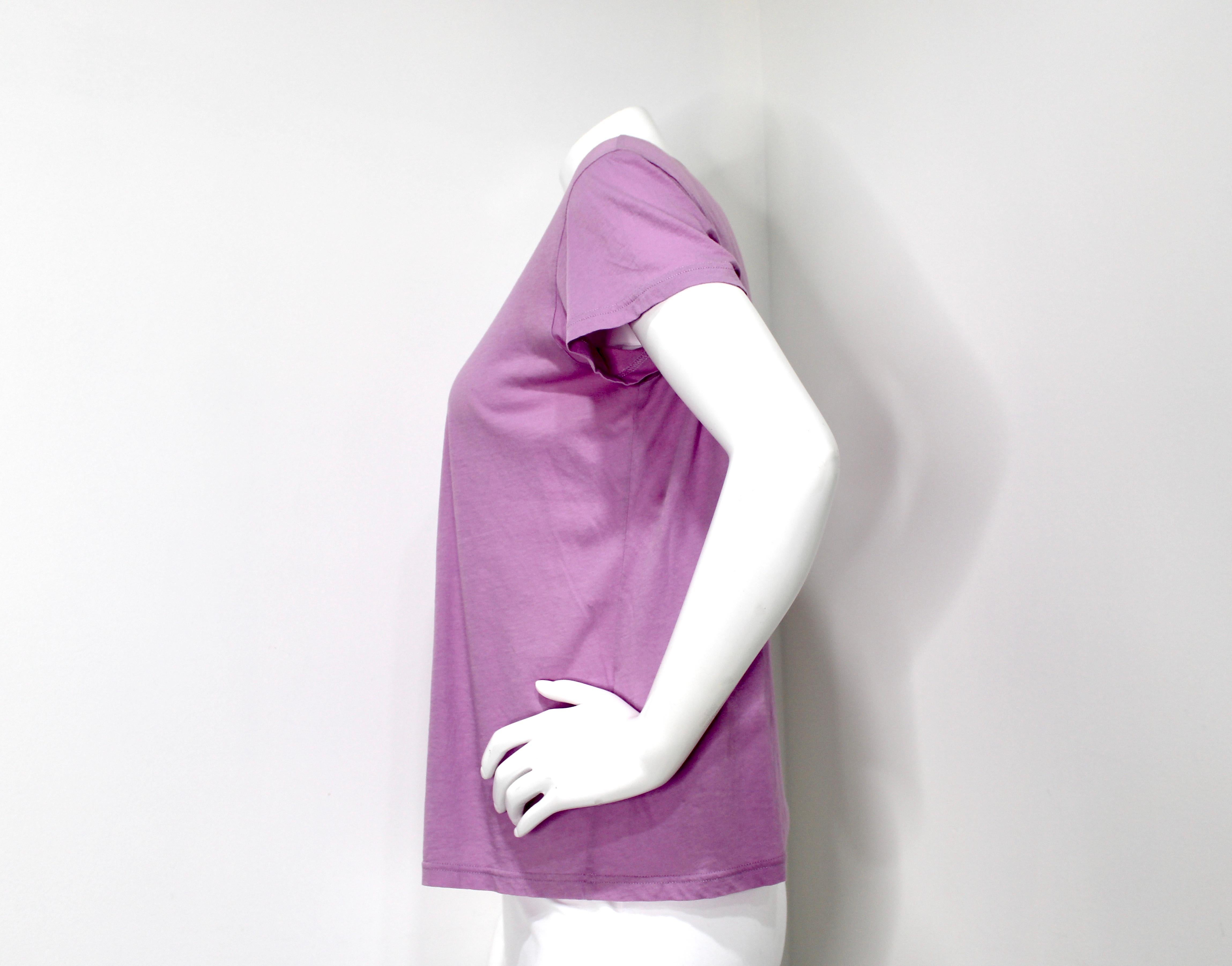 Viola Maglietta in cotone viola Givenchy Paris in vendita