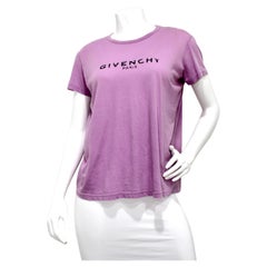 Givenchy Paris Purple Cotton T-shirt