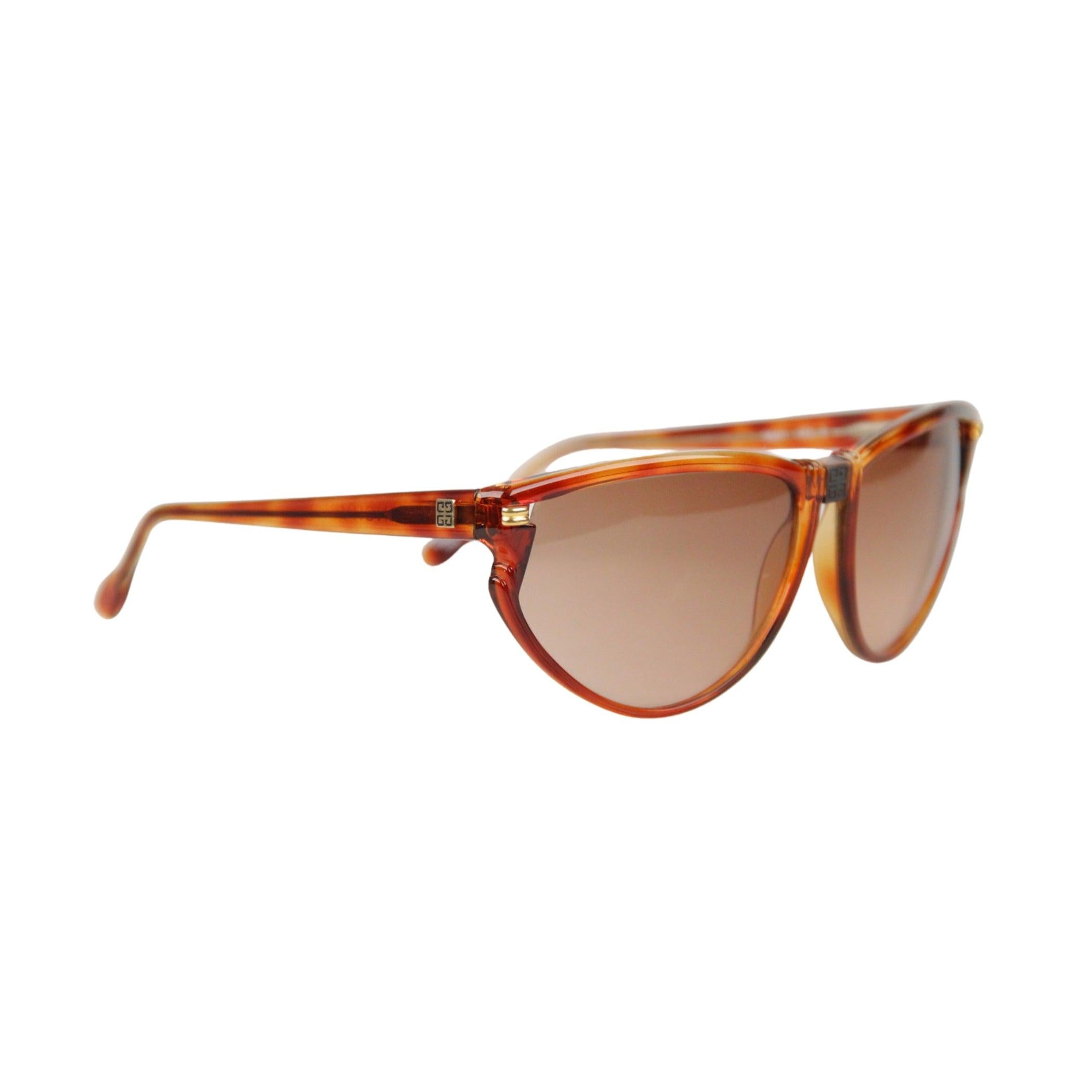 Marrone Occhiali da sole Givenchy Paris Vintage Brown Donna mod SG01 COL 02 in vendita