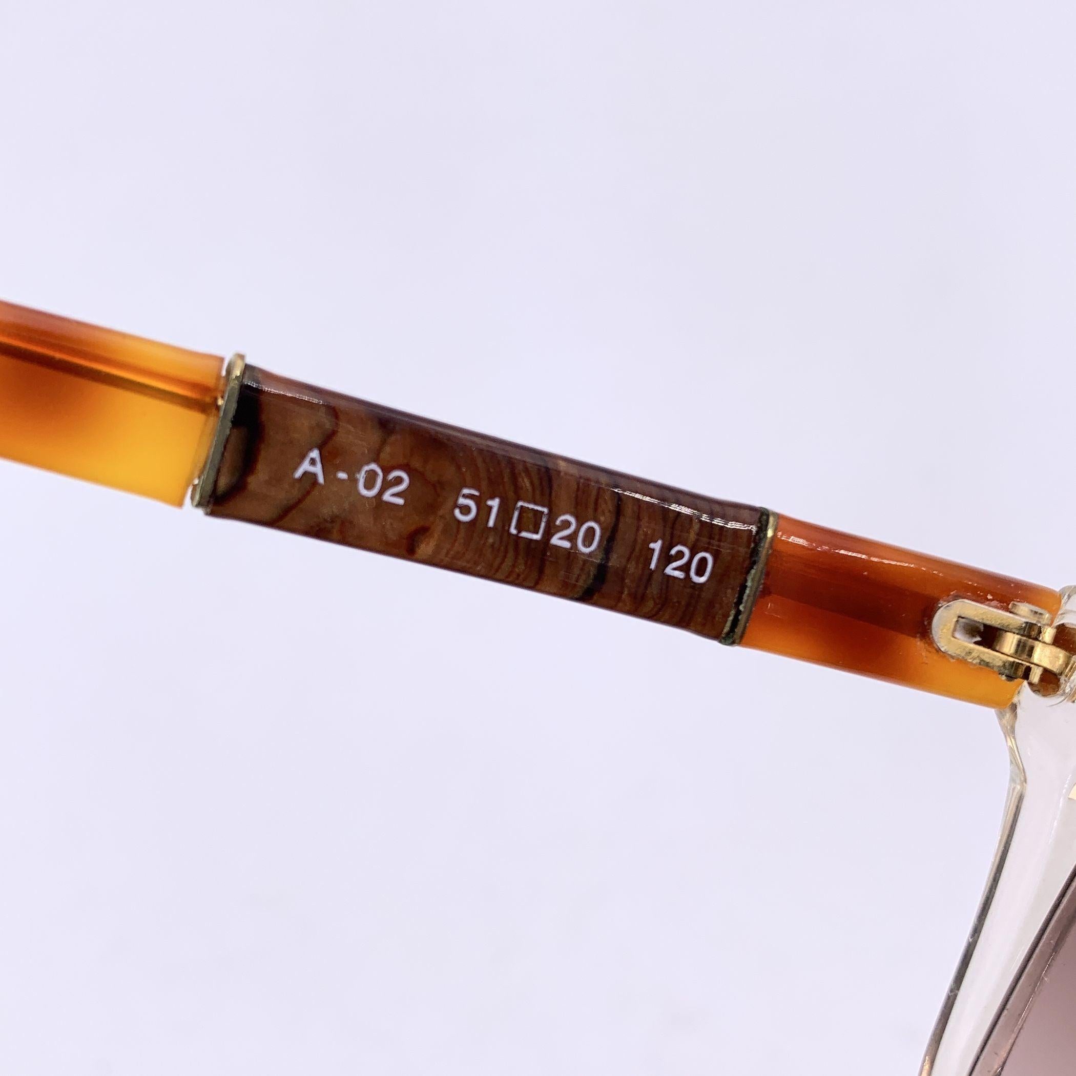 Givenchy Paris Vintage Clear and Havana unglasses Mod A 02 51/20 In Excellent Condition For Sale In Rome, Rome