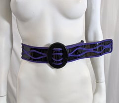 Givenchy - Ceinture en vernis et soutache