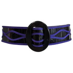 Cinturón de charol y soutache Givenchy