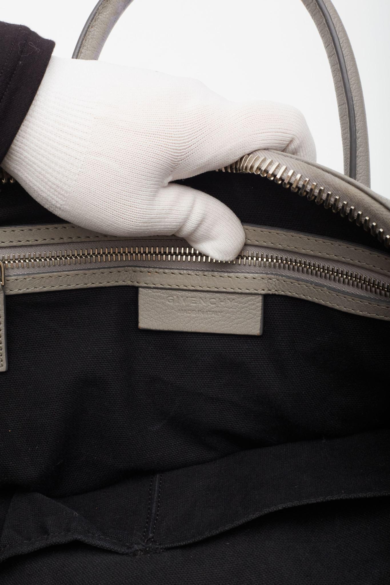 Givenchy Bolso Antigona Piel Gris Perla Mediana 7