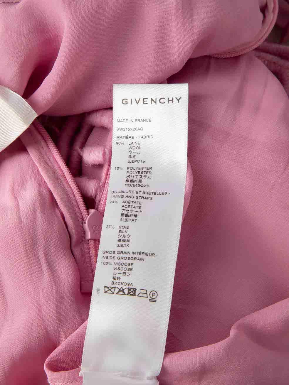 Givenchy Pink 4G Layered Guipure Mini Dress Size S For Sale 3