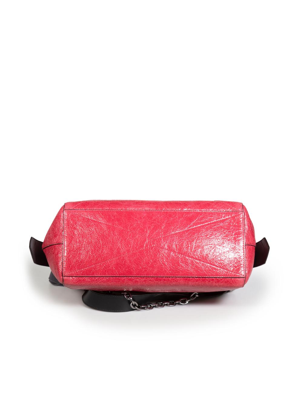 Women's Givenchy Pink Creased Leather ID Shoulder Bag