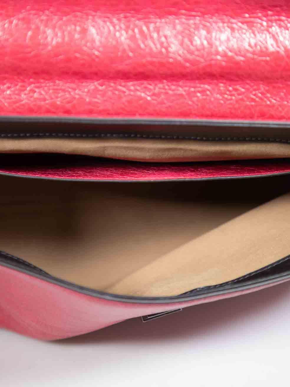 Givenchy Pink Creased Leather ID Shoulder Bag 2