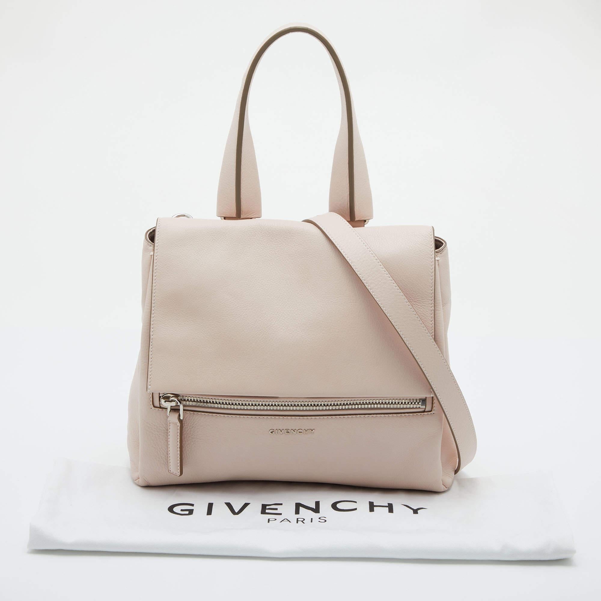 Givenchy Pink Leather Pandora Pure Flap Top Handle Bag 3