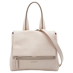 Used Givenchy Pink Leather Pandora Pure Flap Top Handle Bag