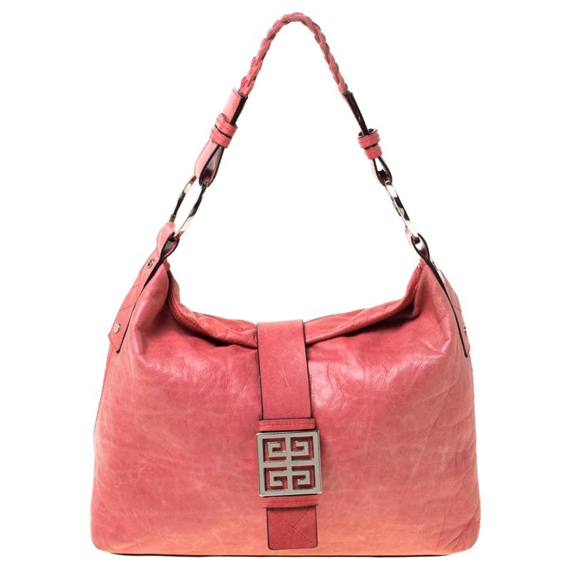 Givenchy Pink Leather Shoulder Bag