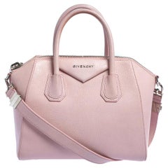 Used Givenchy Pink Leather Small Antigona Satchel
