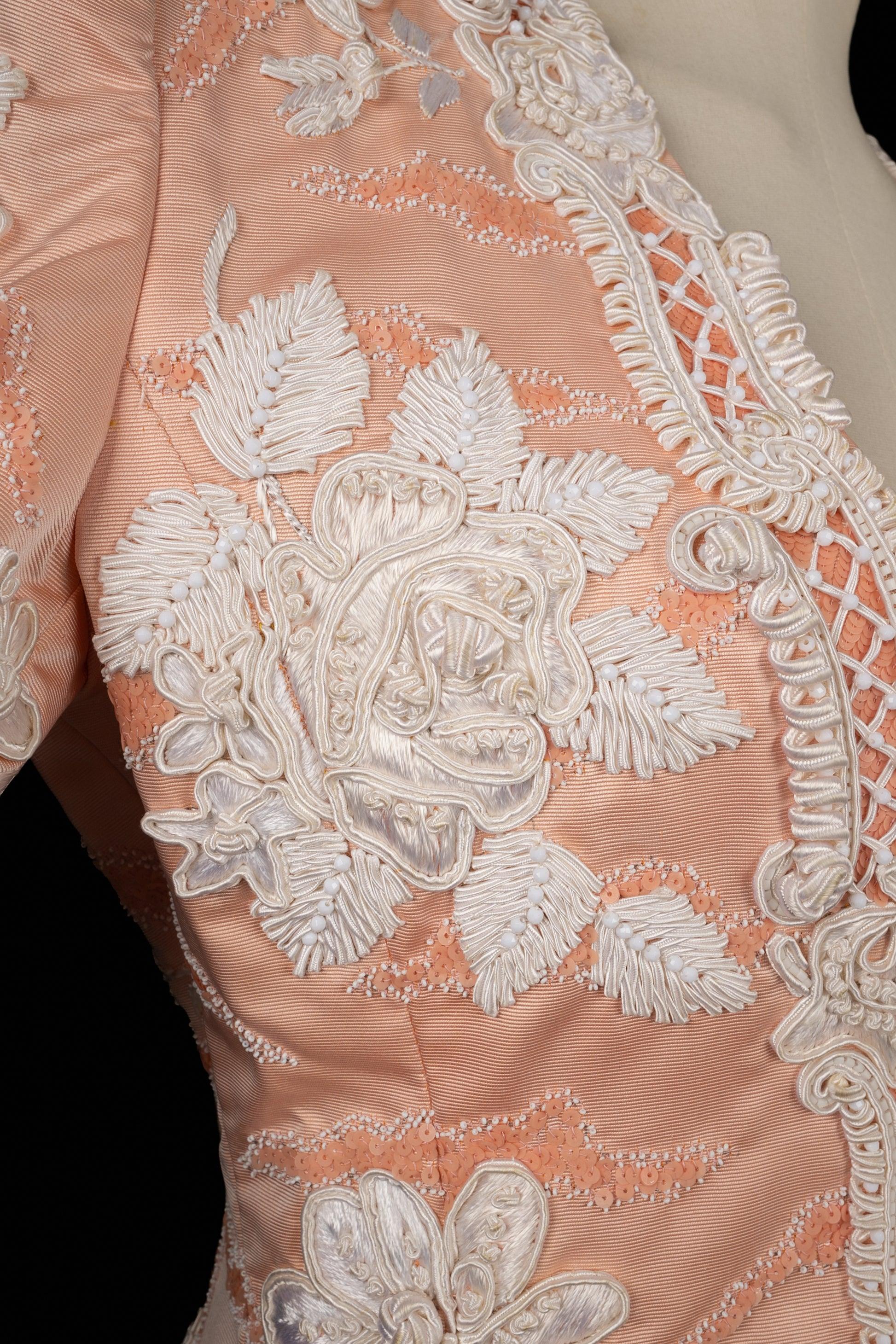 Givenchy Chaqueta rosa otomana de manga corta Alta Costura 1