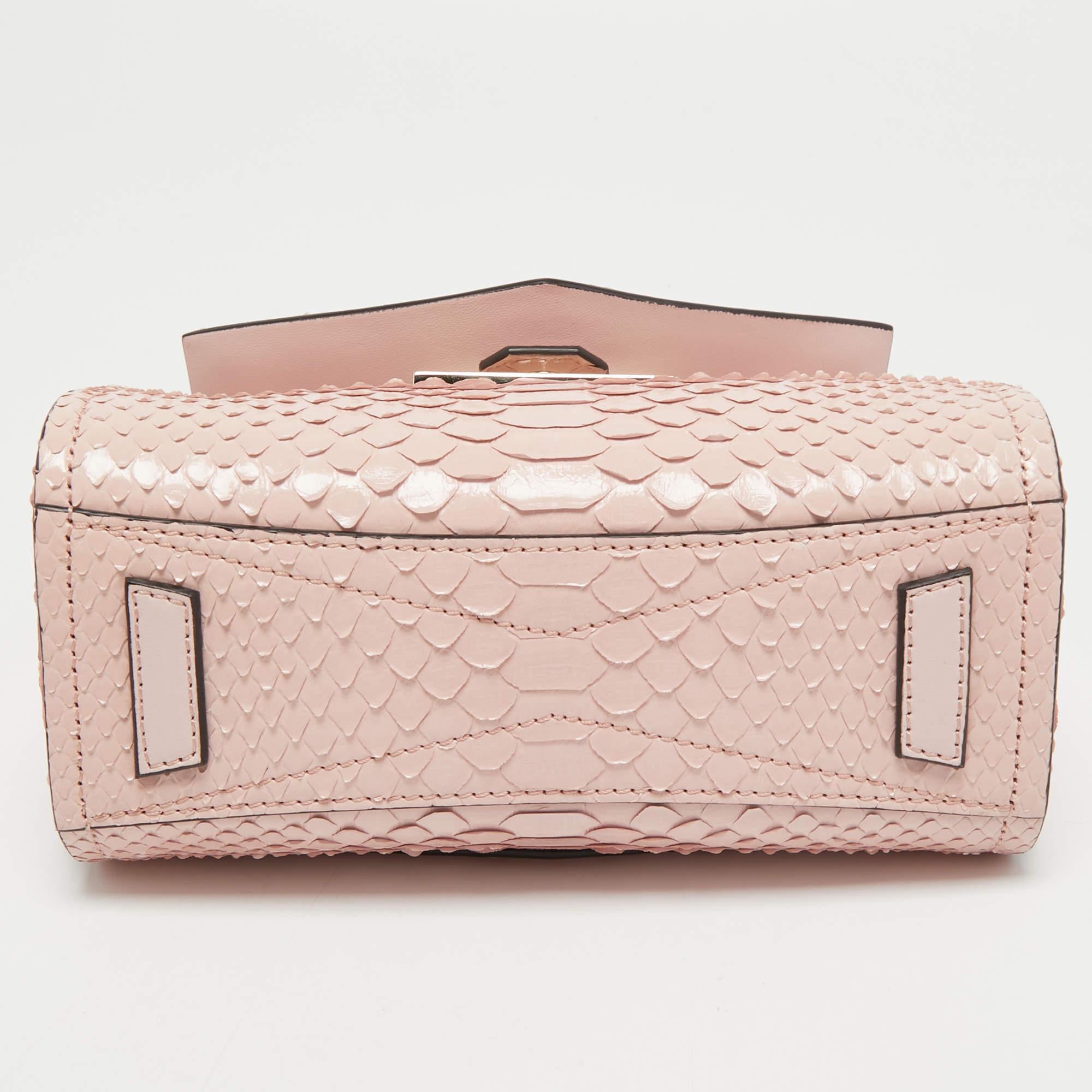 Givenchy Pink Python Mini Mystic Top Handle Bag 6