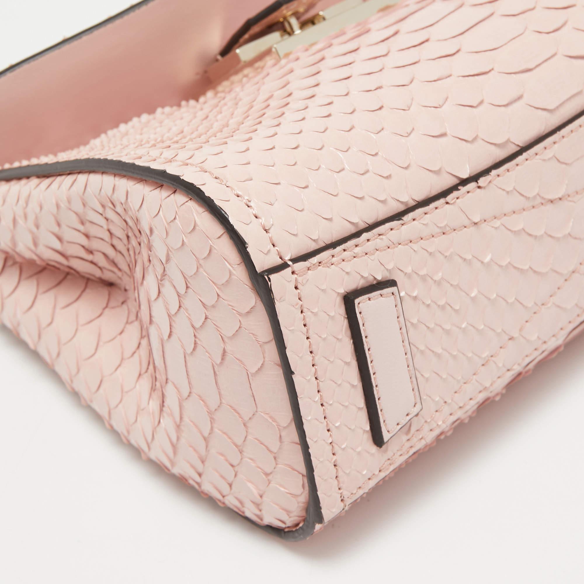 Women's Givenchy Pink Python Mini Mystic Top Handle Bag