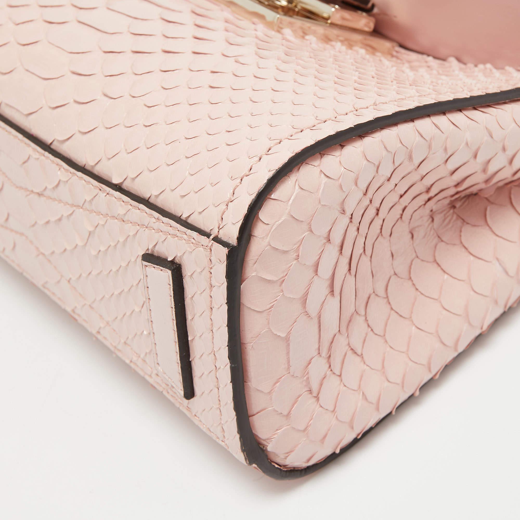 Givenchy Pink Python Mini Mystic Top Handle Bag 1