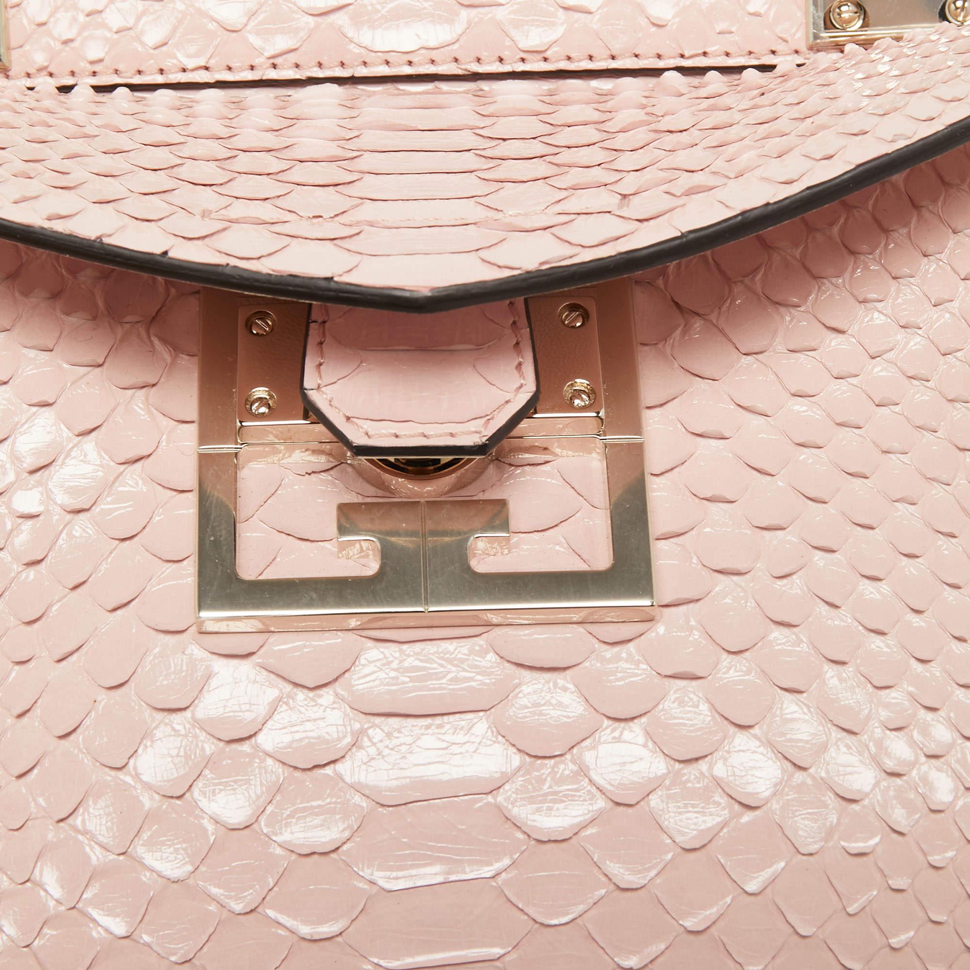 Givenchy Pink Python Mini Mystic Top Handle Bag 2
