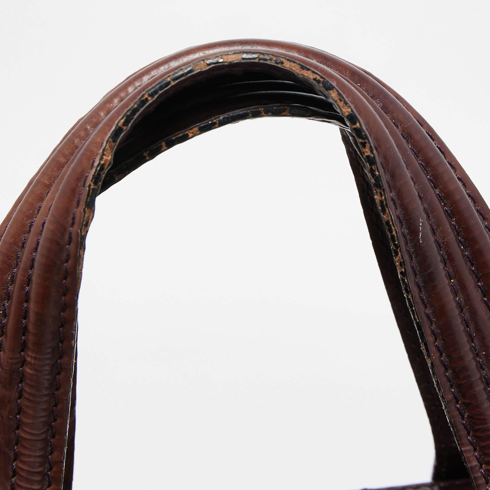 Givenchy Plum Aged Patent Leather Medium Nightingale Satchel 9