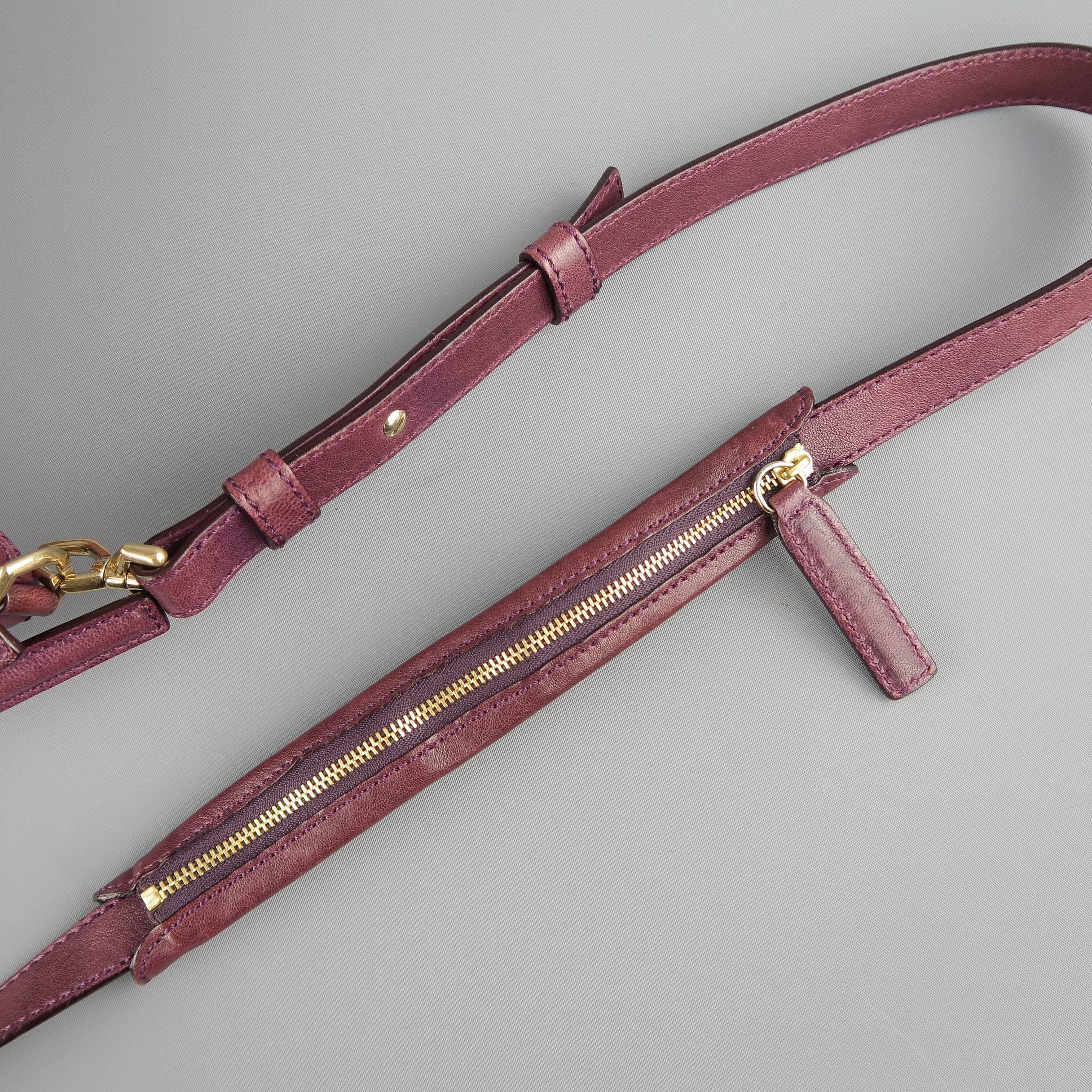 Givenchy Plum Purple Leather Nightingale Mini Handbag 3