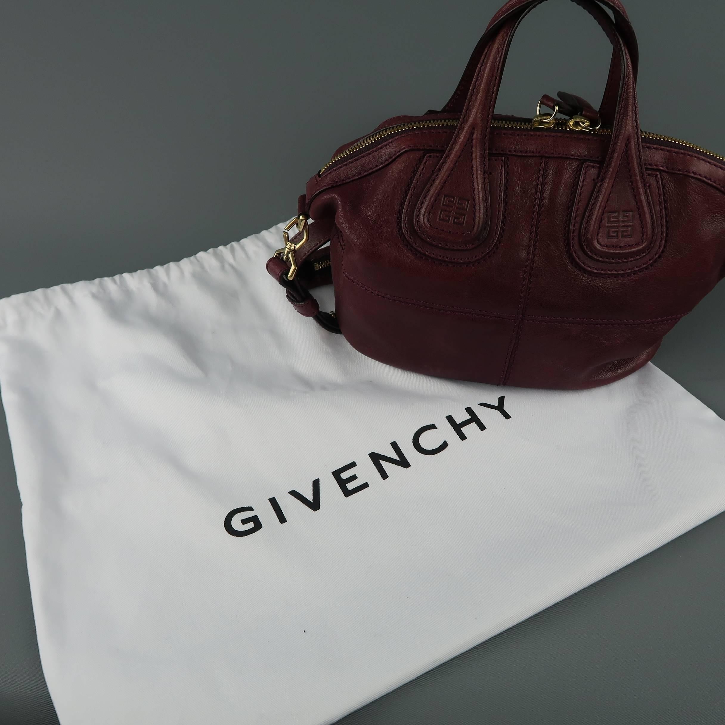 Givenchy Plum Purple Leather Nightingale Mini Handbag 8