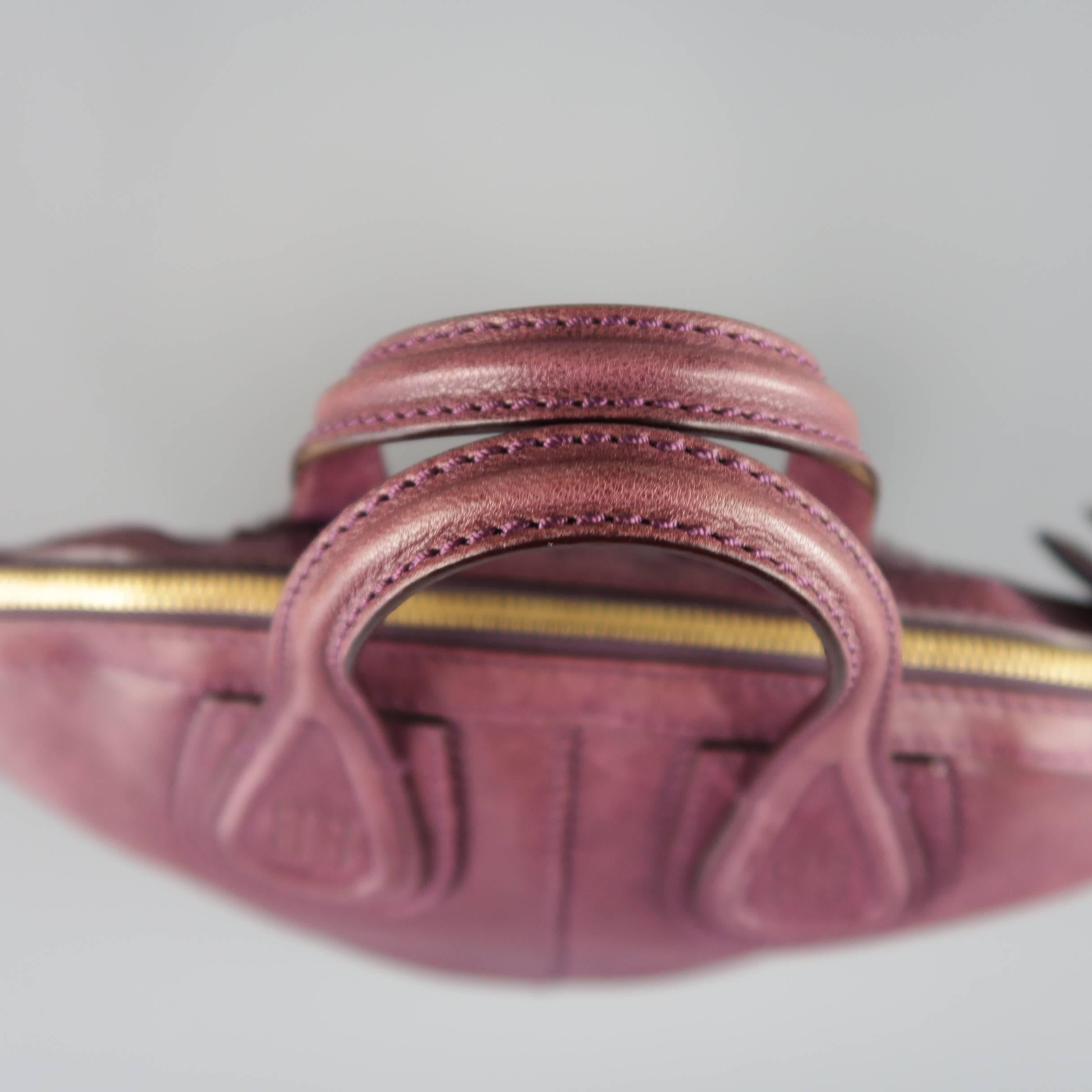 Women's Givenchy Plum Purple Leather Nightingale Mini Handbag
