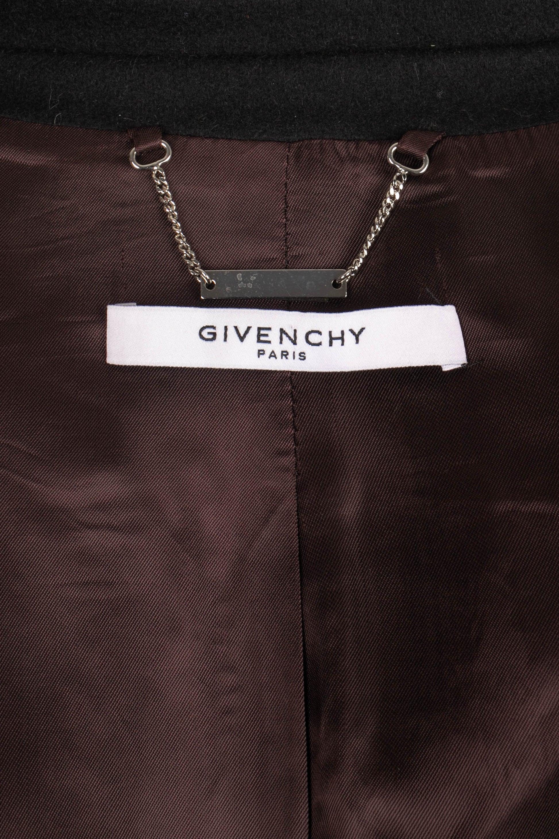 Givenchy  Coates in lana color prugna in vendita 4
