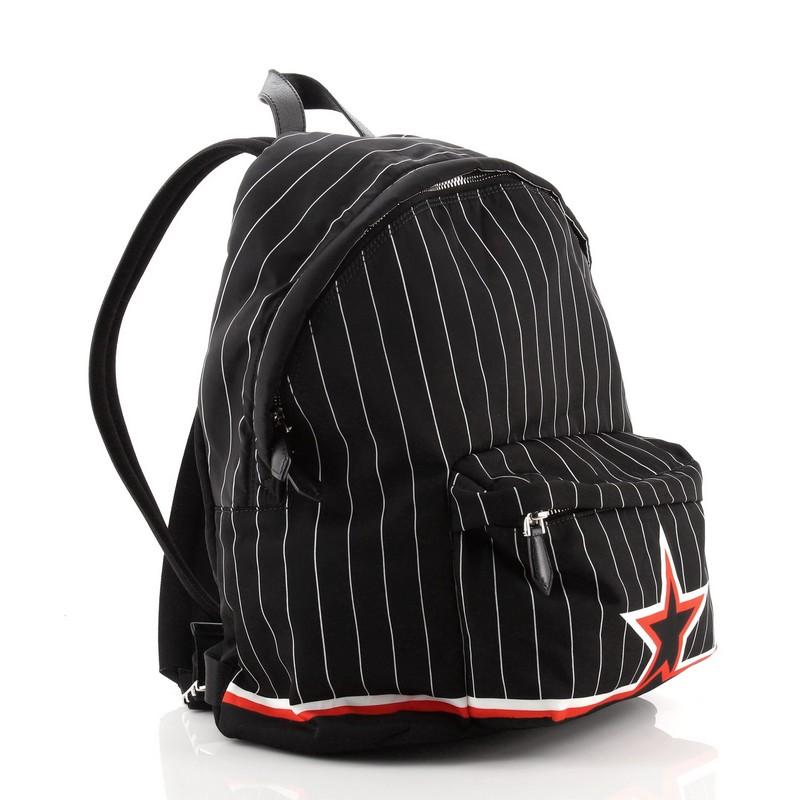 Black Givenchy Pocket Backpack Printed Nylon