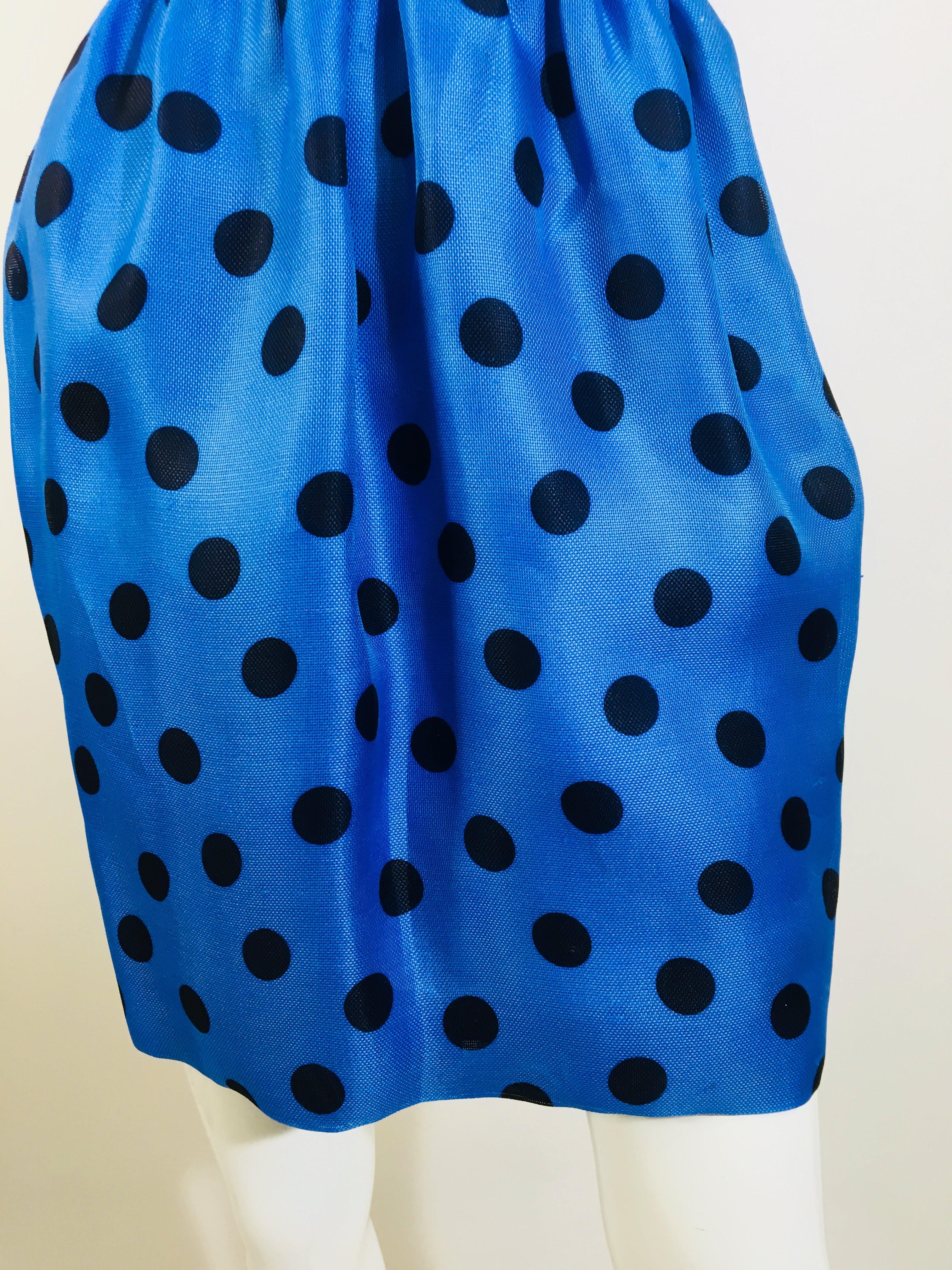 Givenchy Polka Dot One Shoulder Dress In Good Condition In Bridgehampton, NY