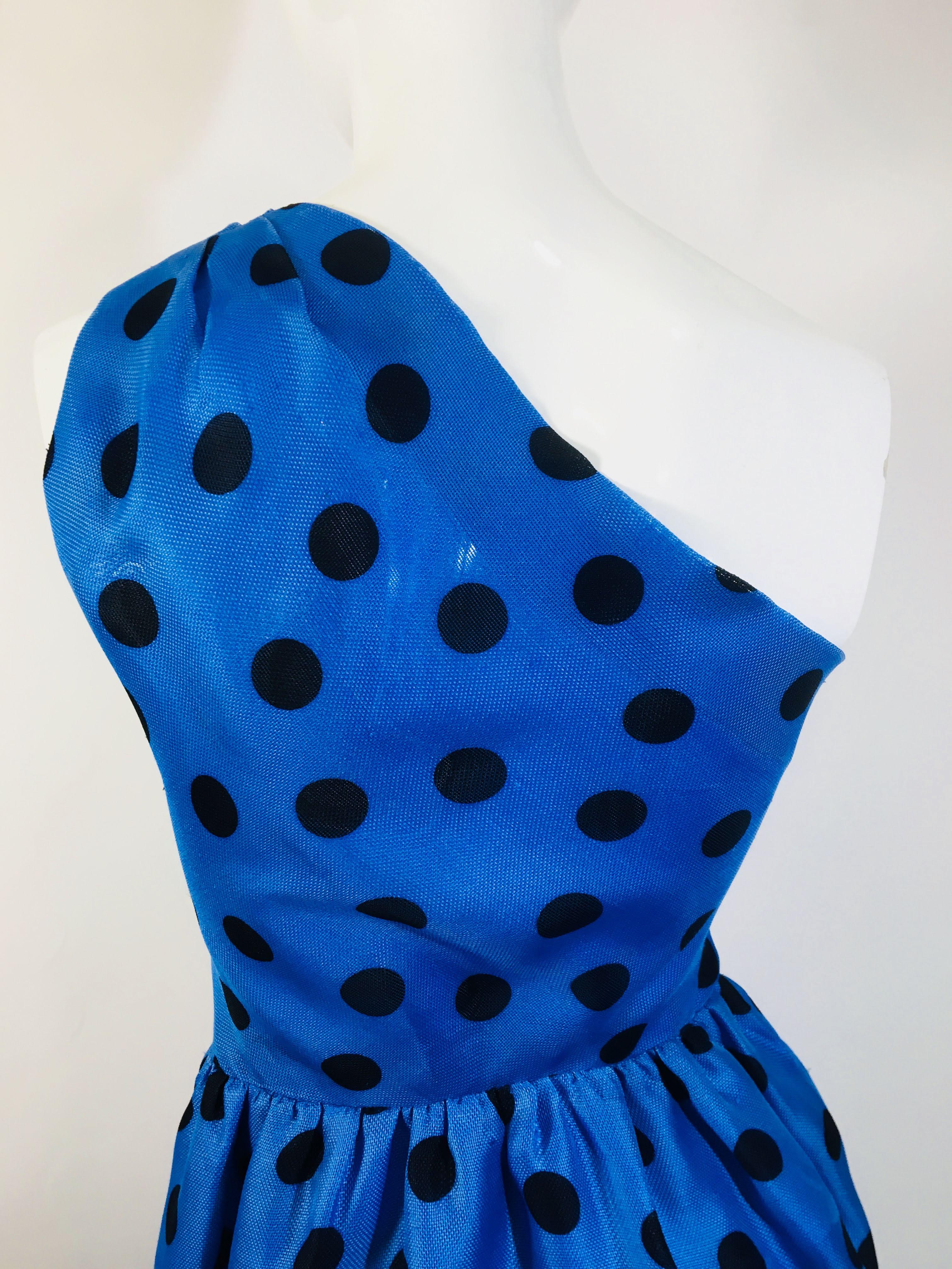 Givenchy Polka Dot One Shoulder Dress 2