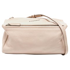 Used Givenchy Powder Pink Leather Mini Pandora Crossbody Bag