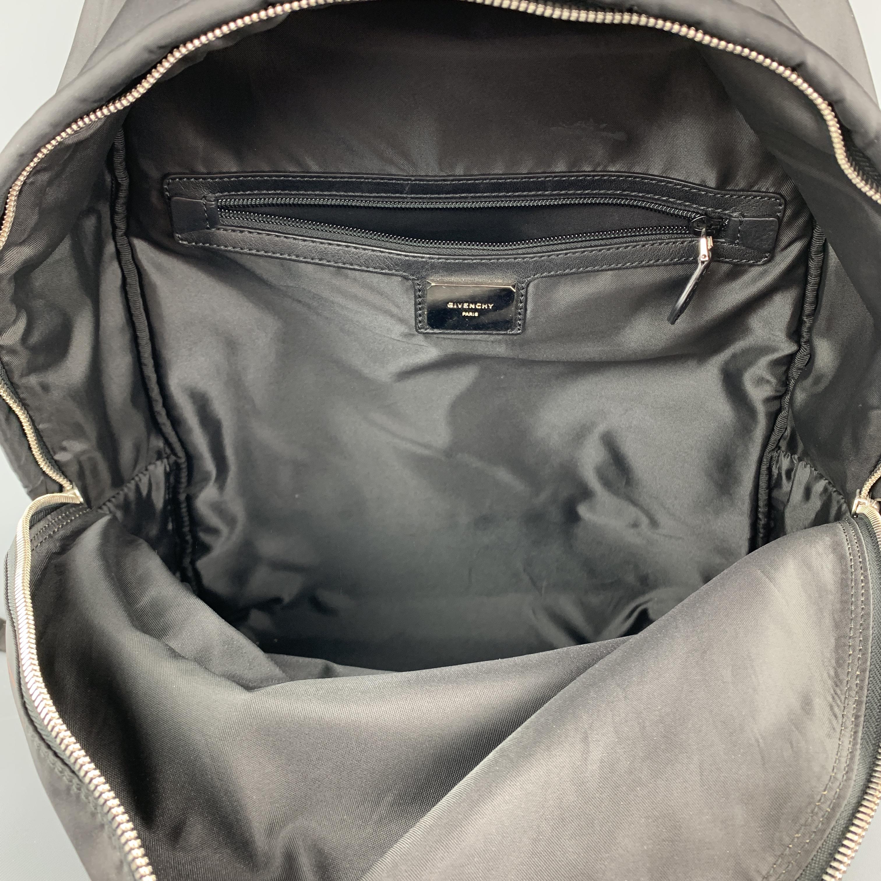 GIVENCHY Print Black Skull Crossbones Graphic Nylon Backpack 4