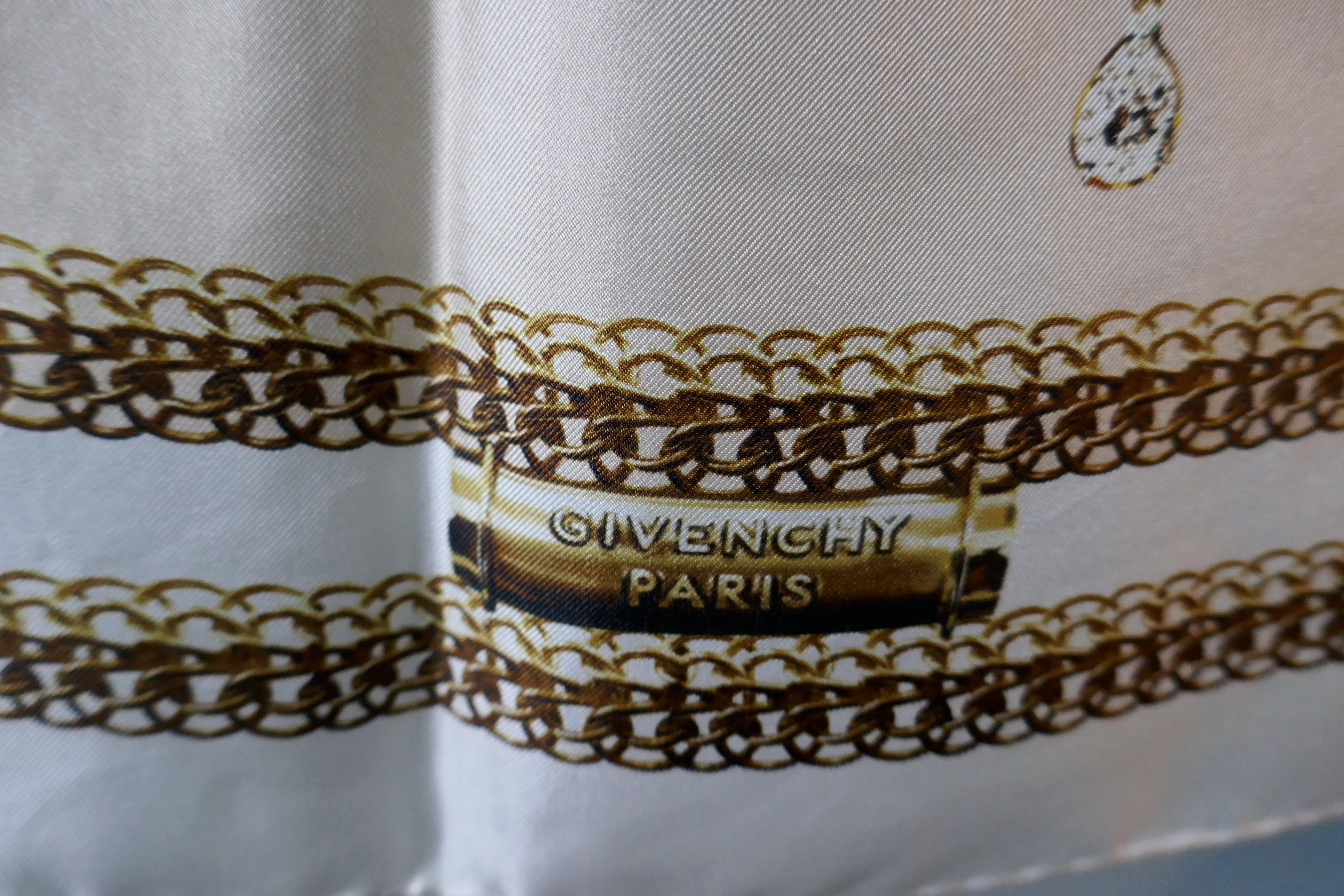 Givenchy Pure Silk Scarf Shawl New With Tags  In Good Condition For Sale In Chillerton, Isle of Wight