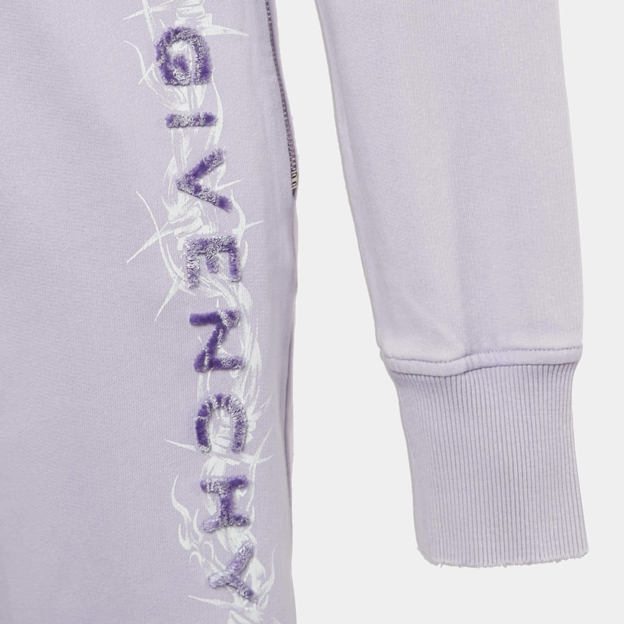 Conjunto de sudadera con capucha y pantalón de chándal Givenchy púrpura con logo de alambre de espino S en venta 1