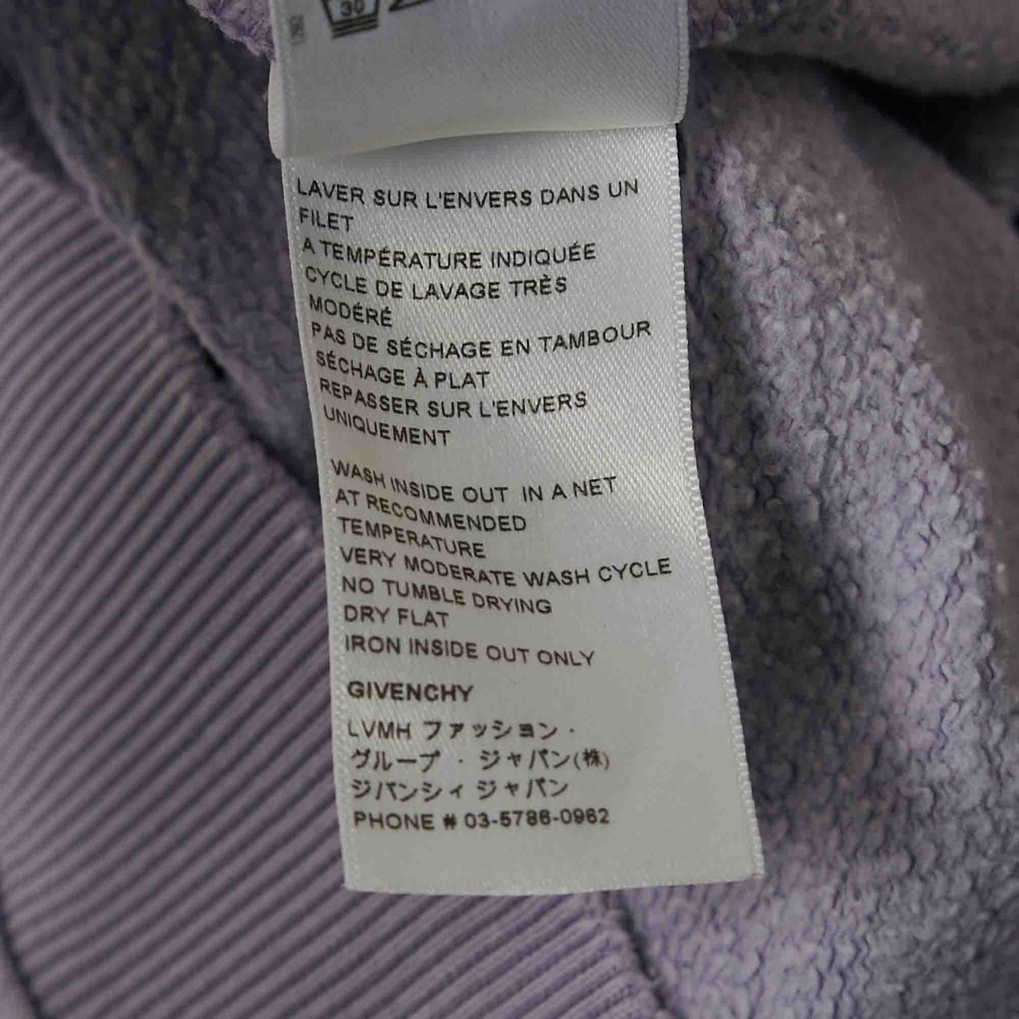 Conjunto de sudadera con capucha y pantalón de chándal Givenchy púrpura con logo de alambre de espino S en venta 2