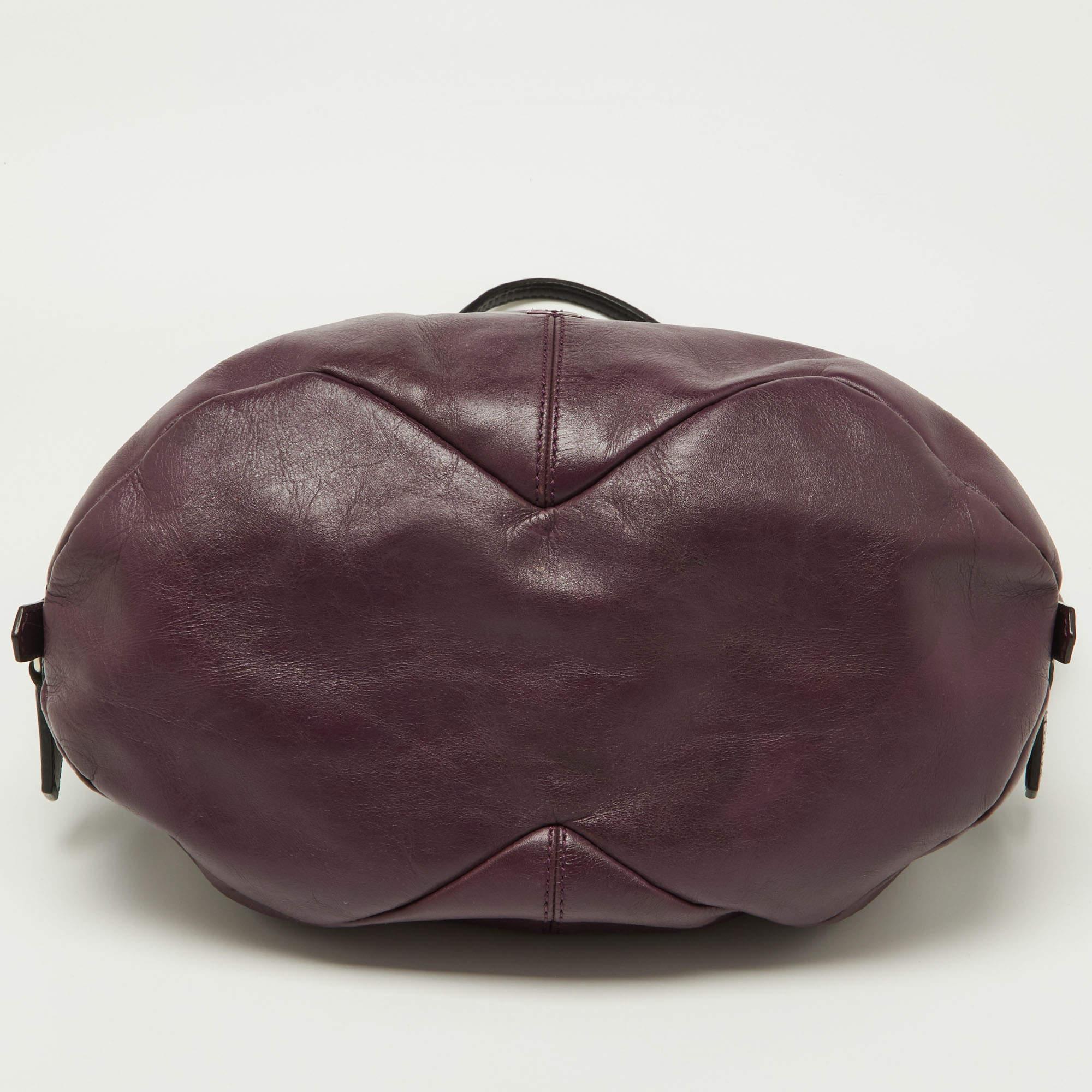 Givenchy Purple/Black Double Sided Zip Hobo For Sale 9