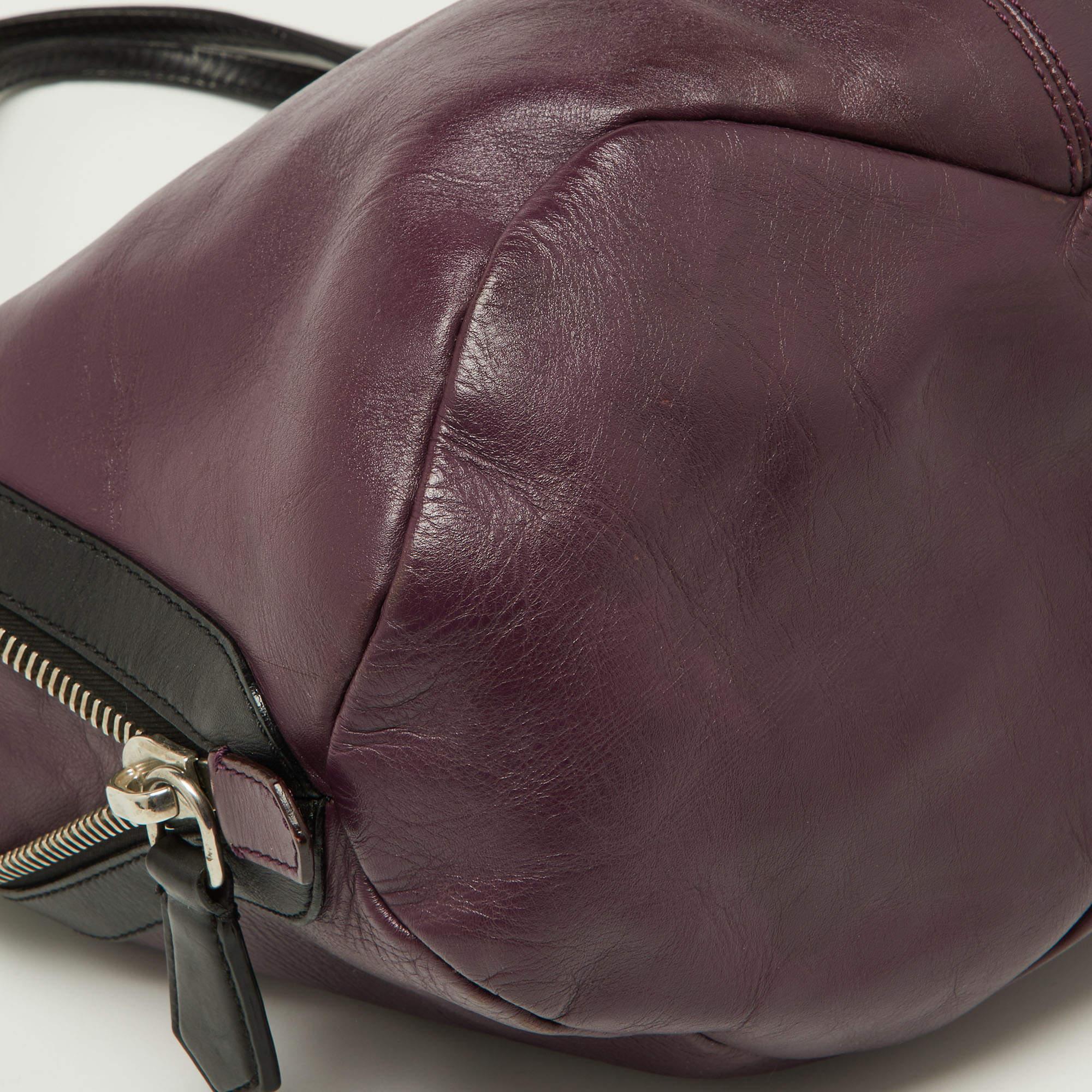 Givenchy Purple/Black Double Sided Zip Hobo For Sale 2