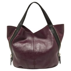 Givenchy Purple/Black Double Sided Zip Hobo