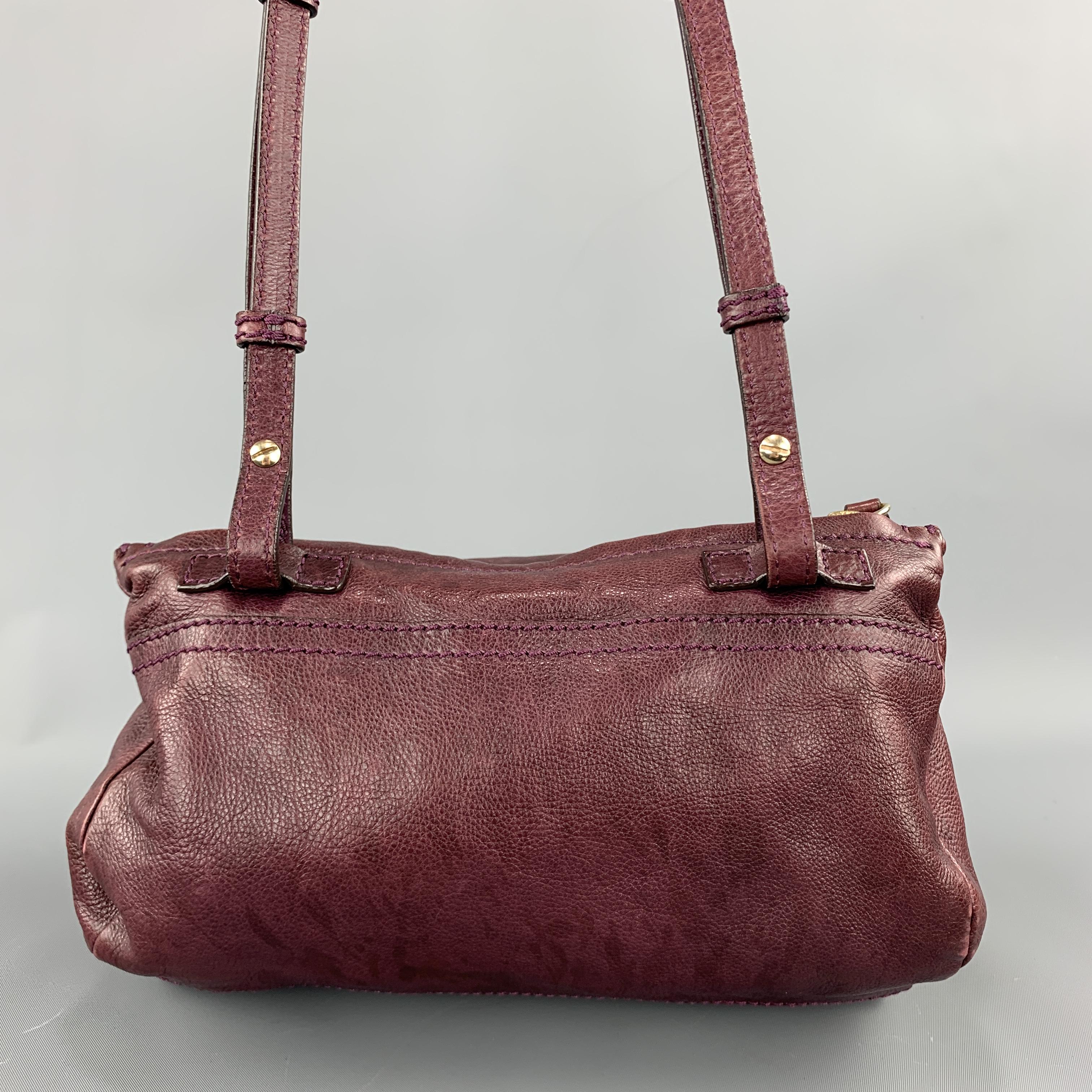 Women's GIVENCHY Purple Leather Cross Pandora Body Handbag
